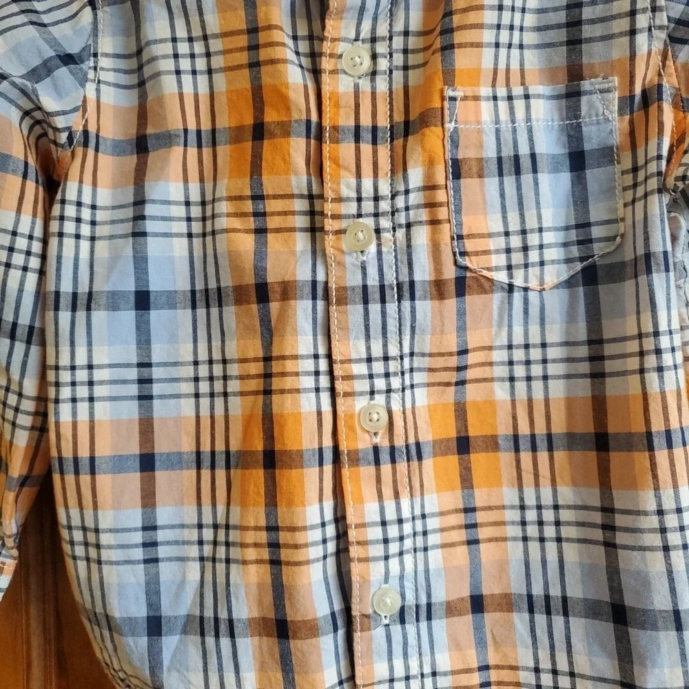 OshKosh B'gosh Carter's Toddler Boys Plaid Flannel Shirts Lot Sz 18M‎